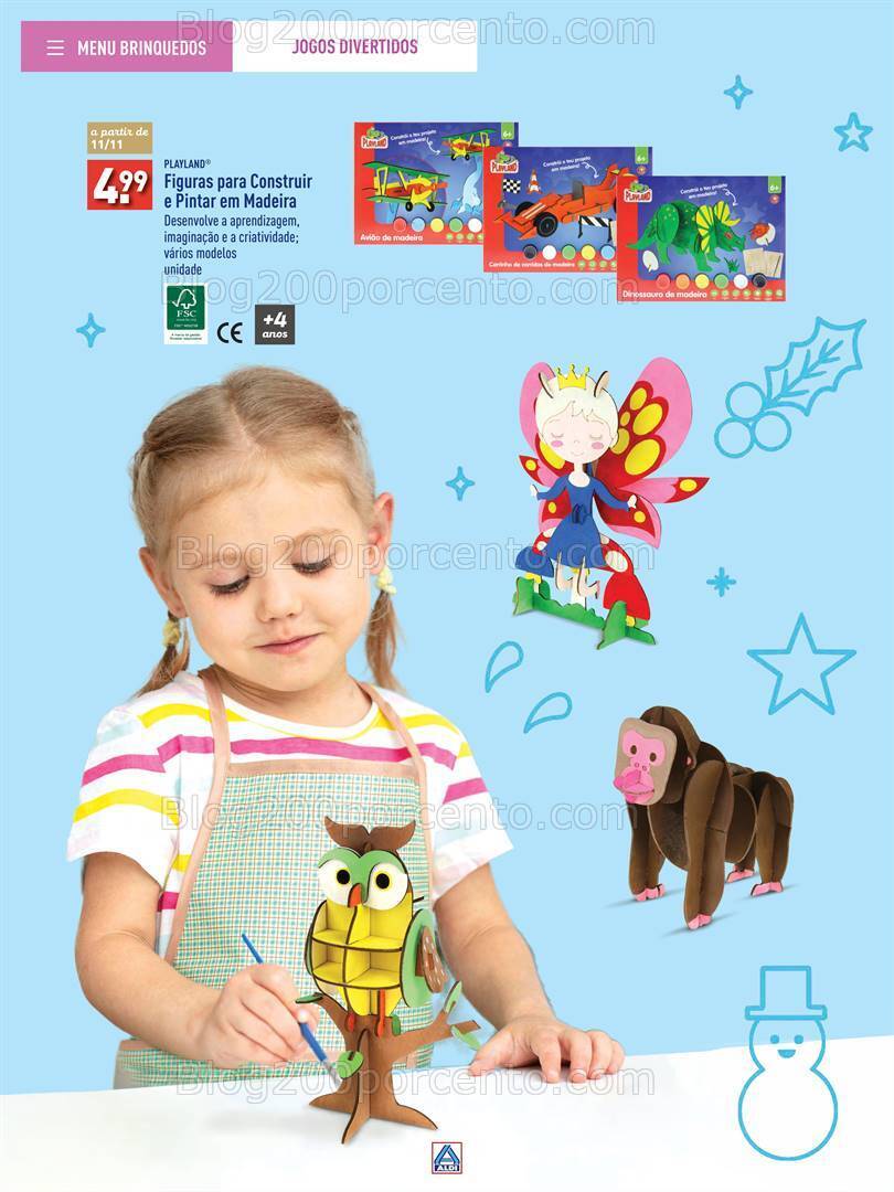 Antevisão Folheto ALDI Brinquedos Natal Promoções até 24 dezembro