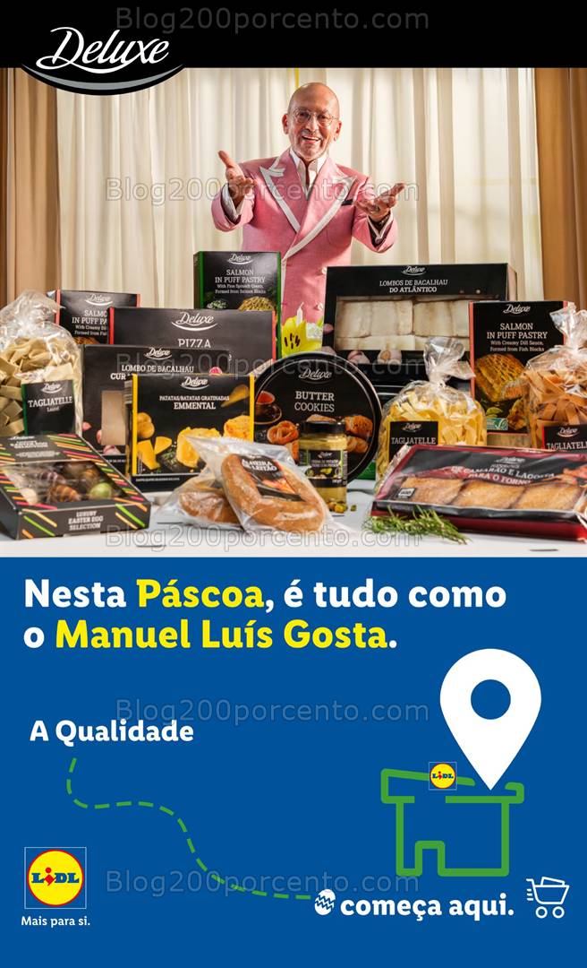 Antevisão Folheto LIDL Páscoa Deluxe Promoções de 27 a 30 março