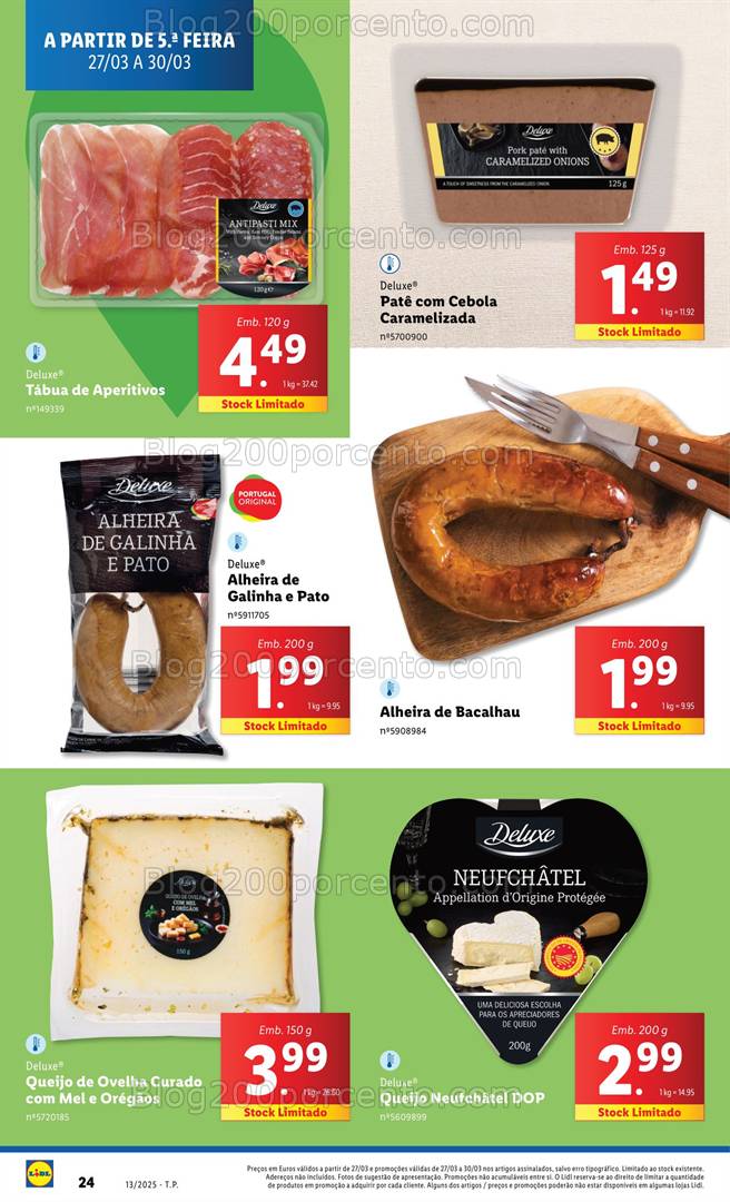 Antevisão Folheto LIDL Páscoa Deluxe Promoções de 27 a 30 março