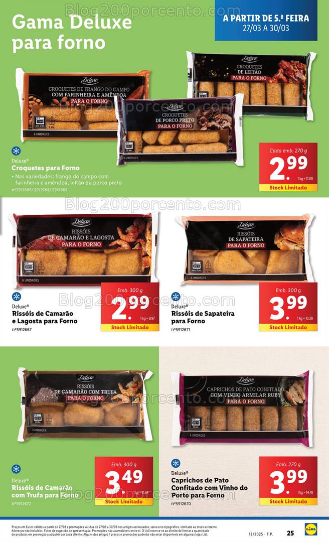 Antevisão Folheto LIDL Páscoa Deluxe Promoções de 27 a 30 março