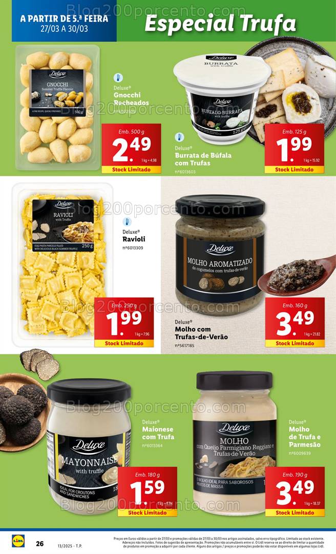 Antevisão Folheto LIDL Páscoa Deluxe Promoções de 27 a 30 março