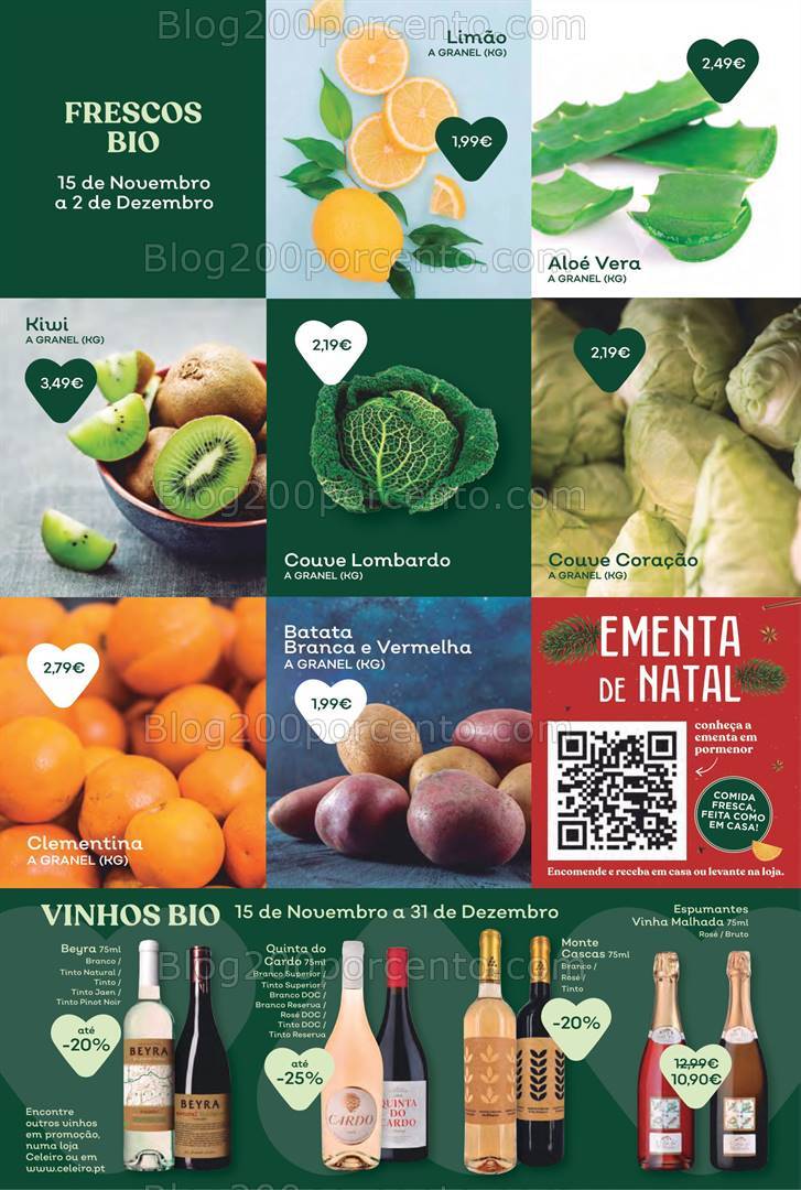 Antevisão Folheto CELEIRO Natal Promoções de 15 novembro a 31 dezembro