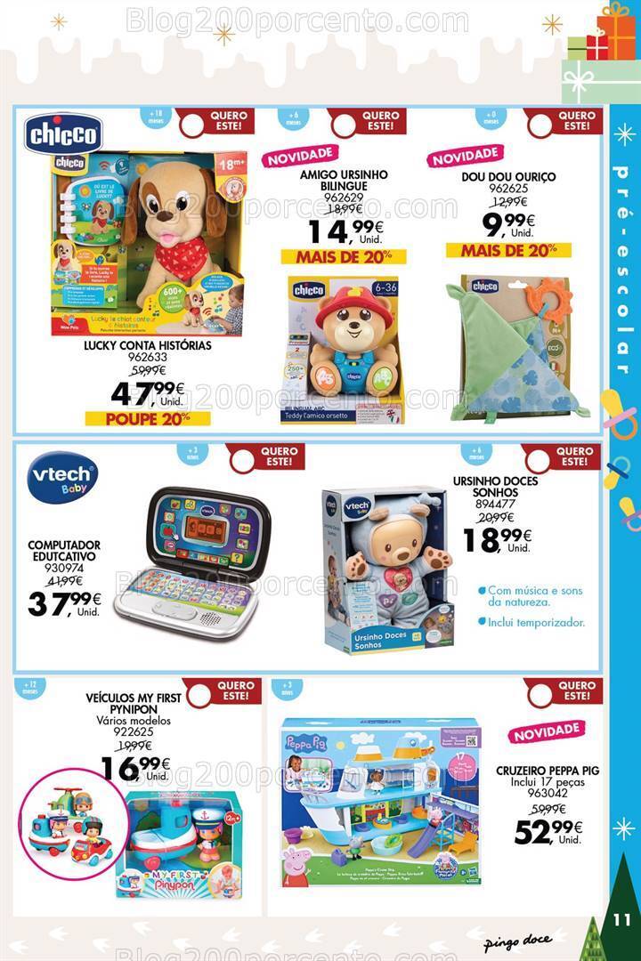 Antevisão Folheto PINGO DOCE Brinquedos Promoções de 14 novembro a 24 dezembro