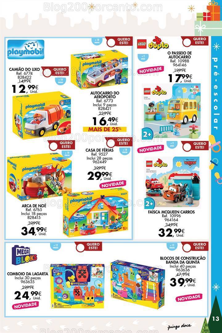 Antevisão Folheto PINGO DOCE Brinquedos Promoções de 14 novembro a 24 dezembro