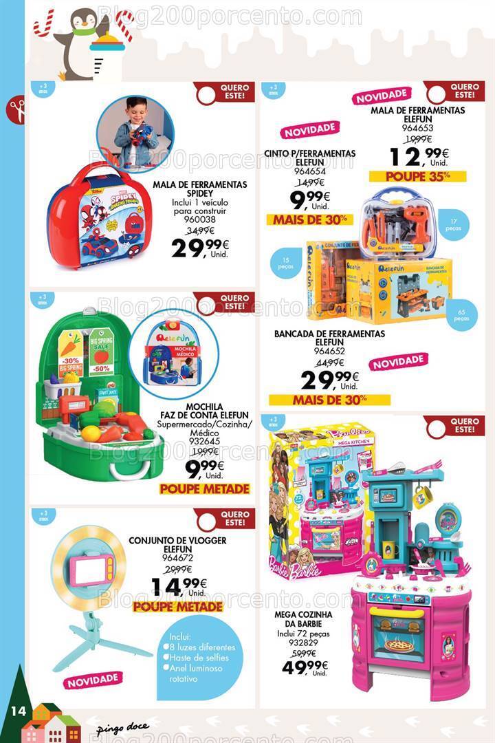 Antevisão Folheto PINGO DOCE Brinquedos Promoções de 14 novembro a 24 dezembro
