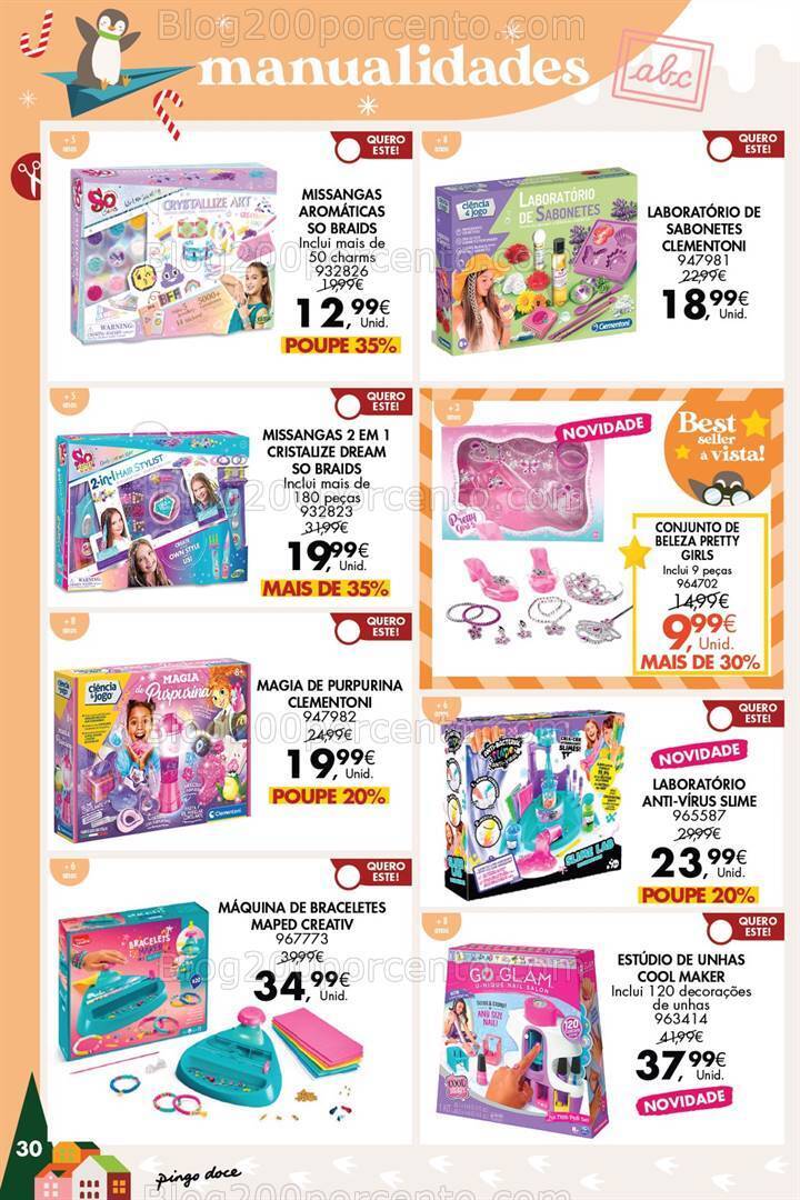 Antevisão Folheto PINGO DOCE Brinquedos Promoções de 14 novembro a 24 dezembro