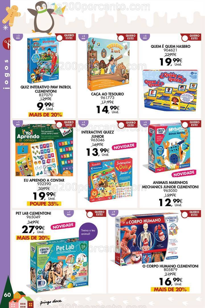 Antevisão Folheto PINGO DOCE Brinquedos Promoções de 14 novembro a 24 dezembro