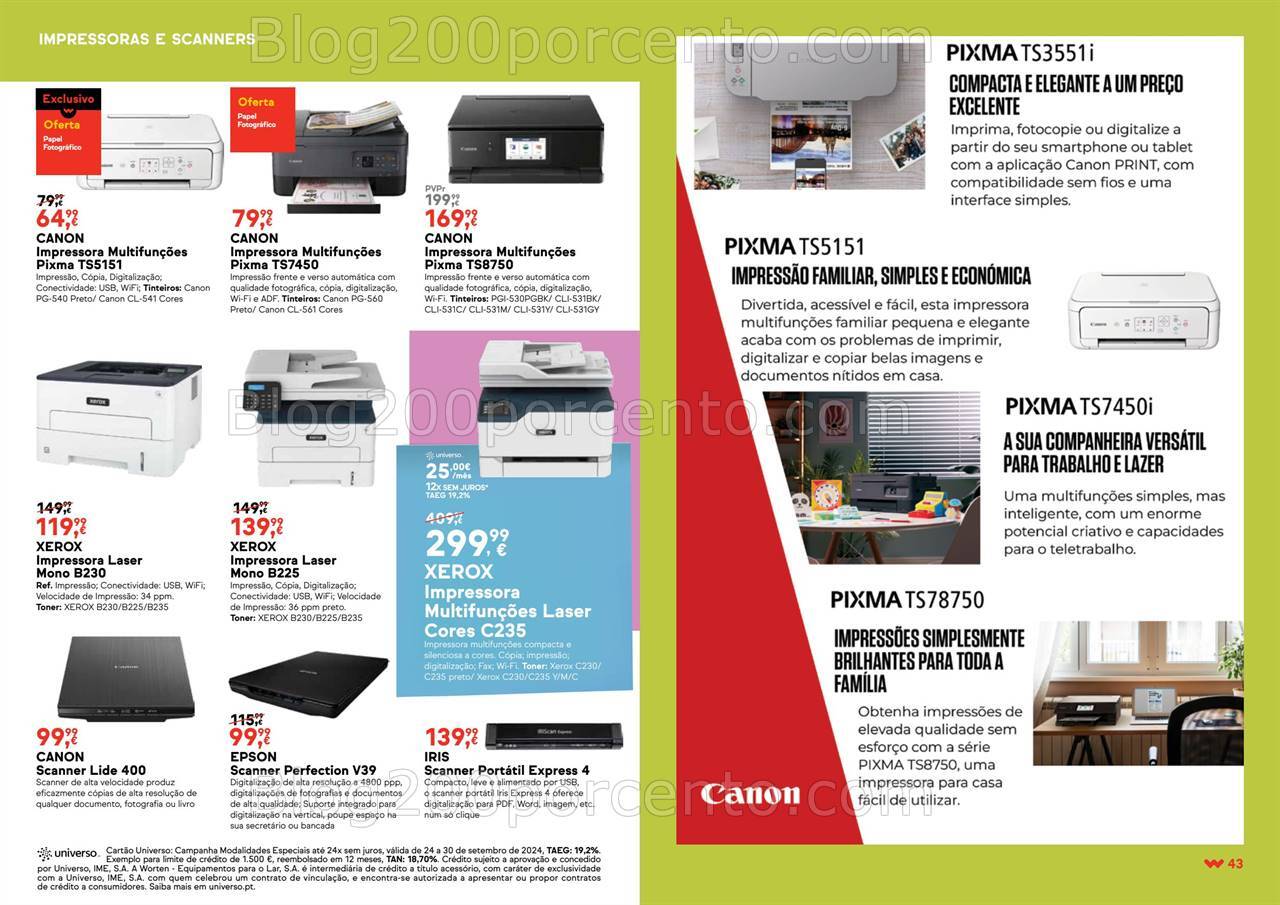 Antevisão Folheto WORTEN Regresso às Aulas Promoções até 14 outubro