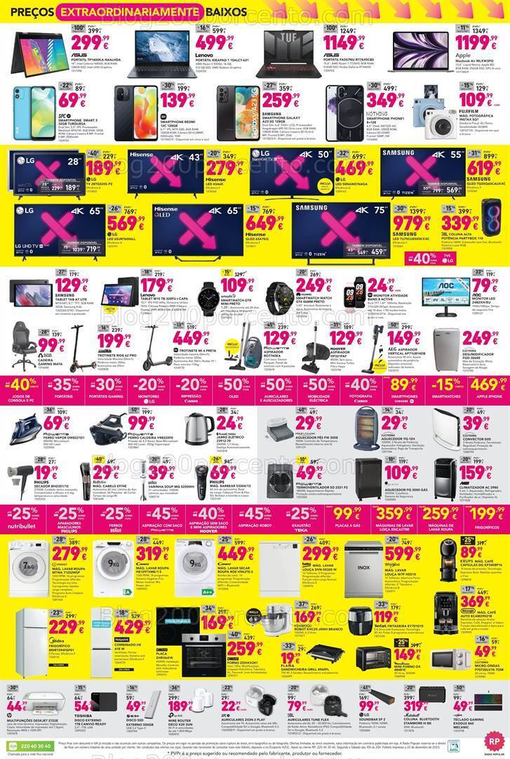 Antevisão Folheto RADIO POPULAR Semana Extra Promoções de 2 a 9 janeiro