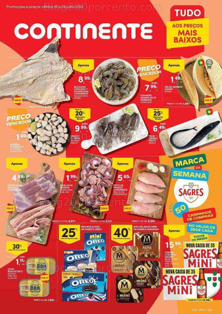Antevisão Folheto CONTINENTE Hiper - Modelo Promoções de 18 a 24 julho
