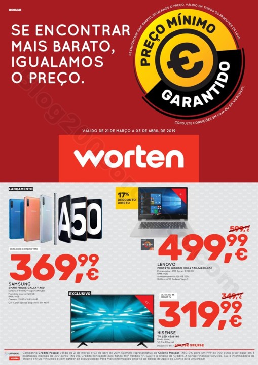 Antevisão Folheto WORTEN Promoções de 21 março