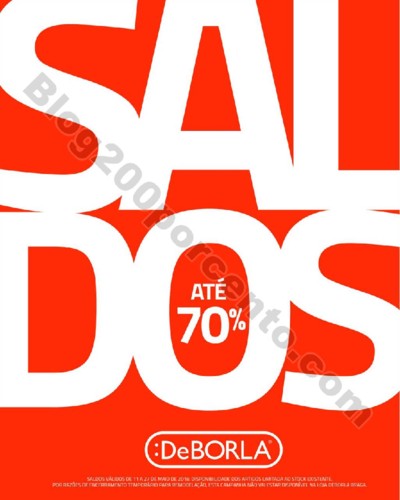 Antevisão Folheto DEBORLA Saldos promoções de 1