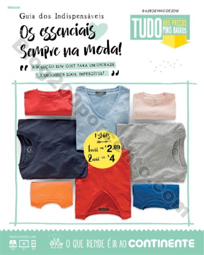 Antevisão Folheto CONTINENTE Moda Low Cost promo