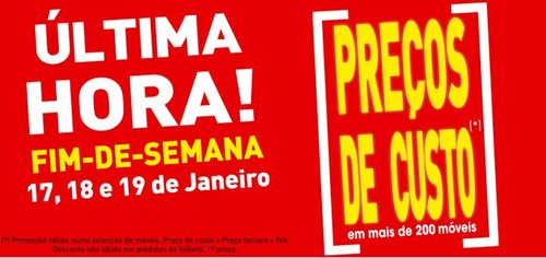 Preços de Custo | CONFORAMA | dias 17 a 19 janeiro