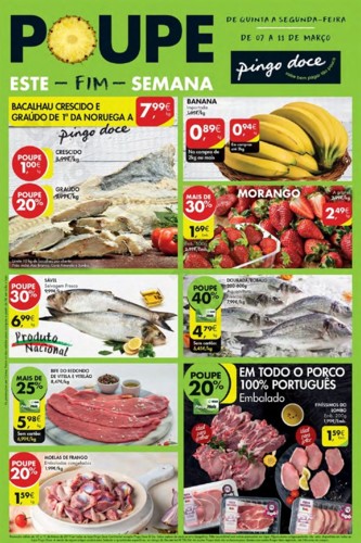 Antevisão folheto Pingo Doce Fim de semana 7 a 11