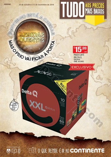 Antevisão Folheto CONTINENTE Bebidas quentes prom