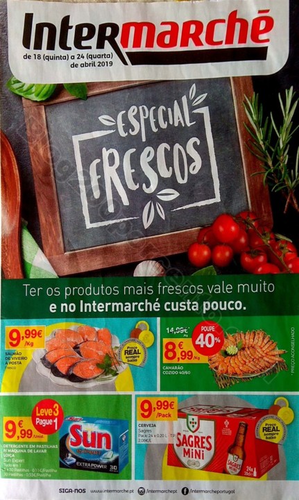 Intermarché Folheto promoções de 18 a 24 abril 