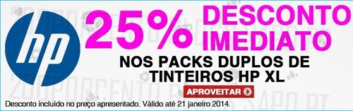 25% de desconto | STAPLES | até 21 janeiro