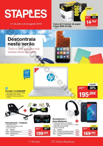 Antevisão Folheto STAPLES 31 julho a 8 agosto p1.
