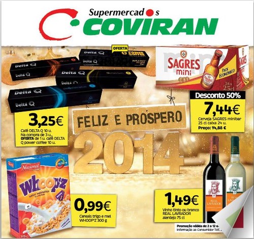 Antevisão folheto | COVIRAN | de 2 a 12 janeiro