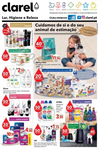 Antevisão Folheto CLAREL promoções de 27 setemb