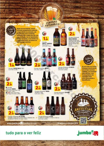 Antevisão Folheto JUMBO Especial cervejas promoç
