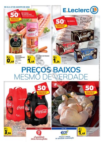 Antevisão Folheto E-LECLERC Promoções de 21 a 2