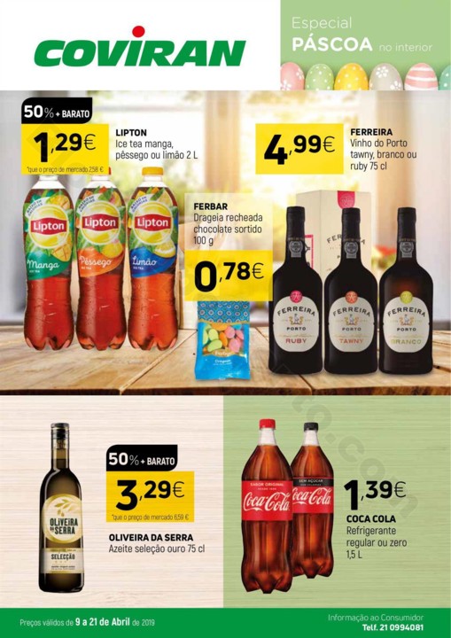 Antevisão Folheto COVIRAN Páscoa Promoções de 