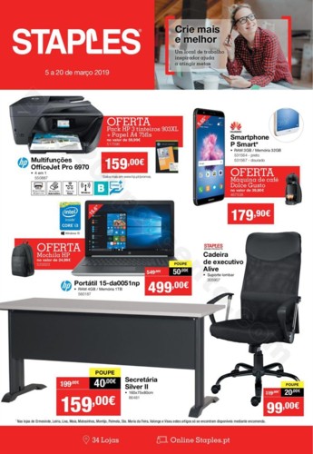 Antevisão Folheto STAPLES Promoções de 5 a 20 m