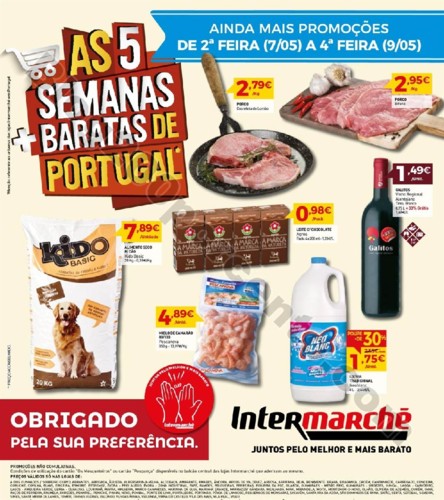 Antevisão Intermarché Promoções de 7 a 9 maio 