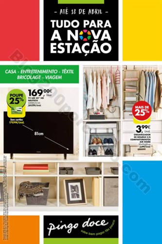 Antevisão Folheto PINGO DOCE Bazar promoções de
