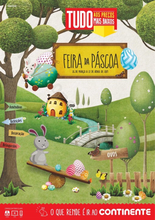 Antevisão Folheto CONTINENTE Páscoa 26 março a 