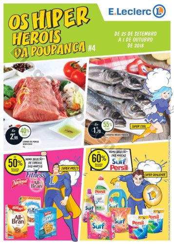 Antevisão Folheto E-LECLERC Promoções de 25 set