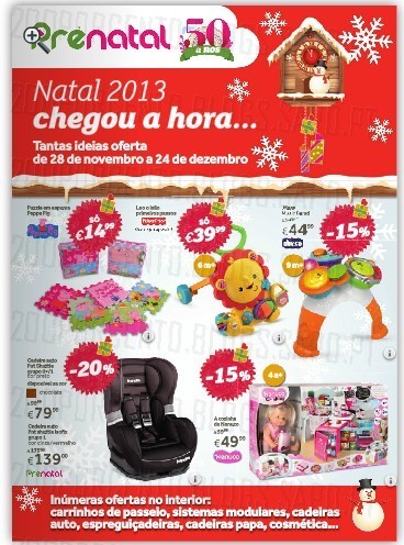 Antevisão Novo Folheto | PRENATAL | Natal 2013, de 28 novembro a 24 dezembro