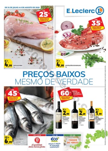 Antevisão Folheto e-leclerc 31 julho a 6 agosto p