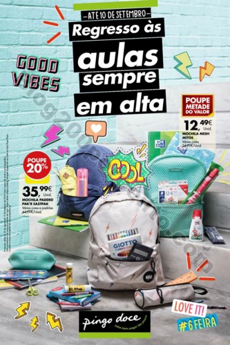 Antevisão Folheto PINGO DOCE Regresso aulas 23 ag