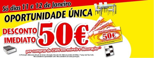 Desconto Imediato | CONFORAMA | dias 11 e 12 janeiro