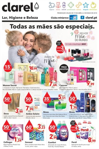 Antevisão Folheto CLAREL Promoções de  19 abril