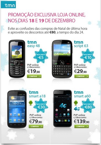 Promoção | TMN | dias 18 e 19 dezembro