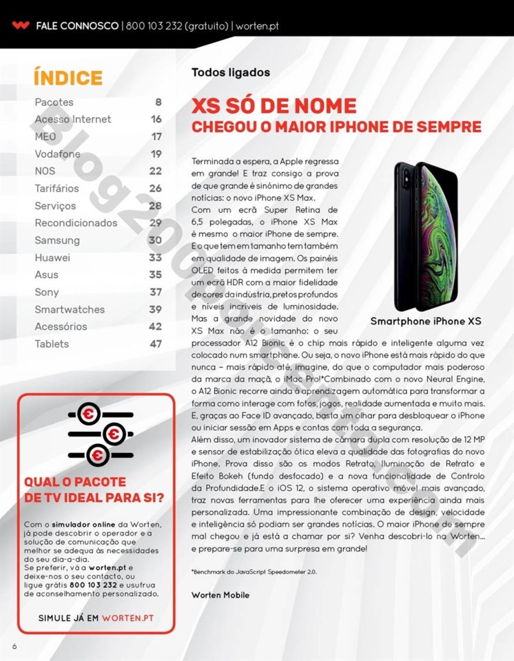 Antevisão Folheto WORTEN mobile promoções de 4 