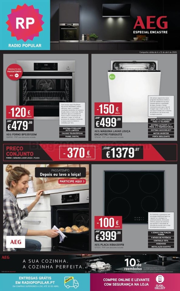 Especial Encastre AEG RP Promoções de 6 a 12 abr