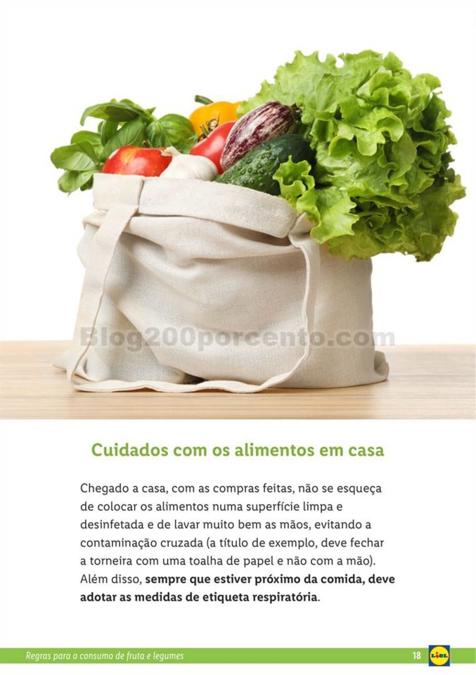Folheto LIDL Guia de consumo frutas e legumes p18.