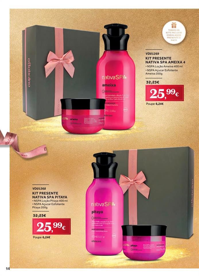 Antevisão Folheto BOTICÁRIO Natal promoções de