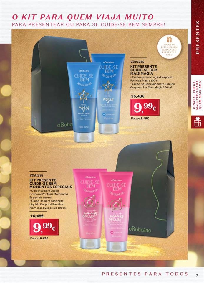 Antevisão Folheto BOTICÁRIO Natal promoções de