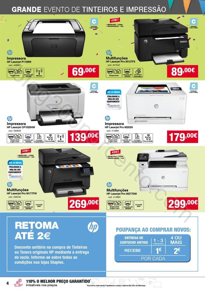 Antevisão Folheto STAPLES Promoções de 13 a 25 