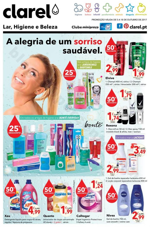 Antevisão Folheto CLAREL promoções de 5 a 18 ou