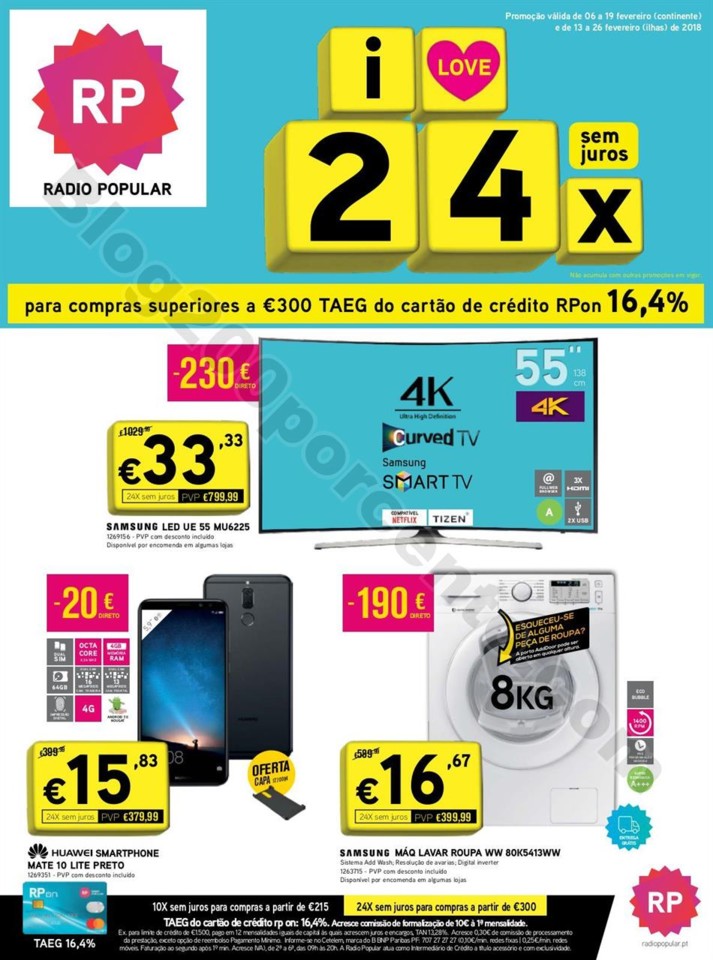 Antevisão Folheto RADIO POPULAR Promoções de 6 