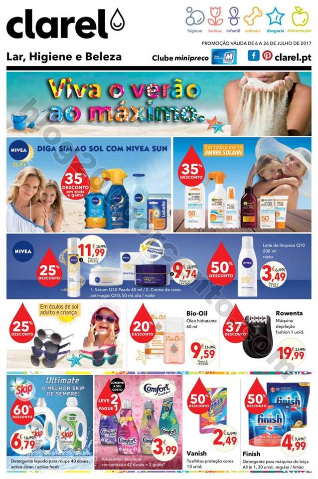 Antevisão Folheto CLAREL Promoções de 6 a 26 ju