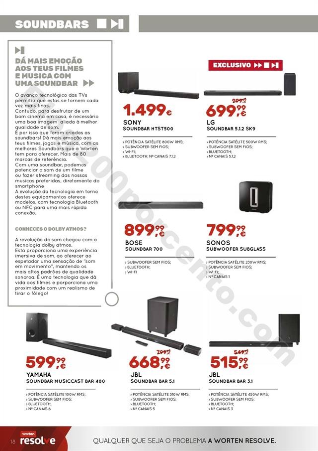 Antevisão Folheto WORTEN Especial Tv &amp; Audiio Pro