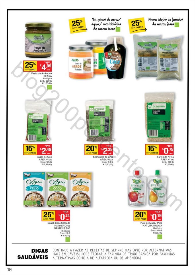 Novo Folheto CONTINENTE Bio &amp; Saudável promoçõe